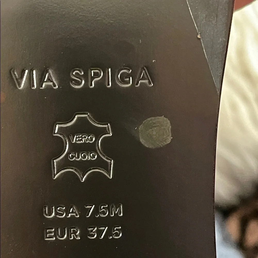 Via Spiga Women's Varun Leather/Stretch Over The Knee Boots Black Size 7.5 NEW - Picture 11 of 13